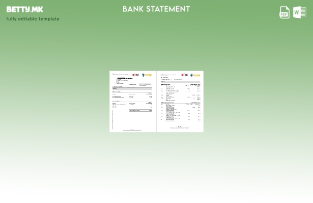 модерен стил Шаблон за збор страници за изводи од банка DBS во Сингапур 1